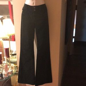 Alice & Olivia Black corduroy low waist pants NEW